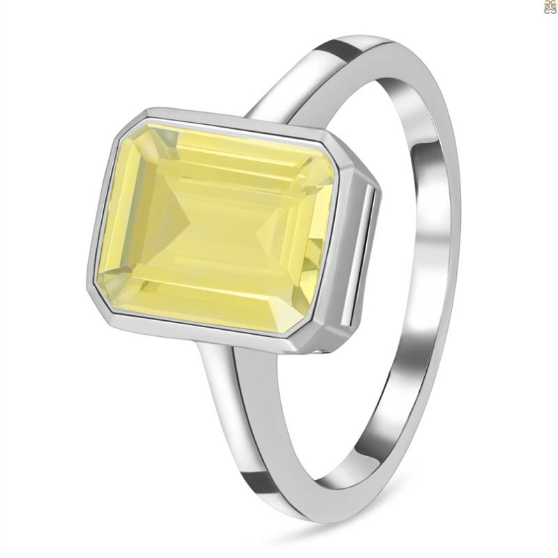 Lemon Quartz Ring