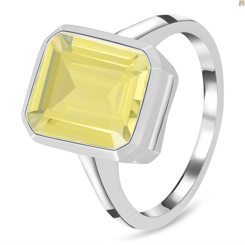 Lemon Quartz Ring