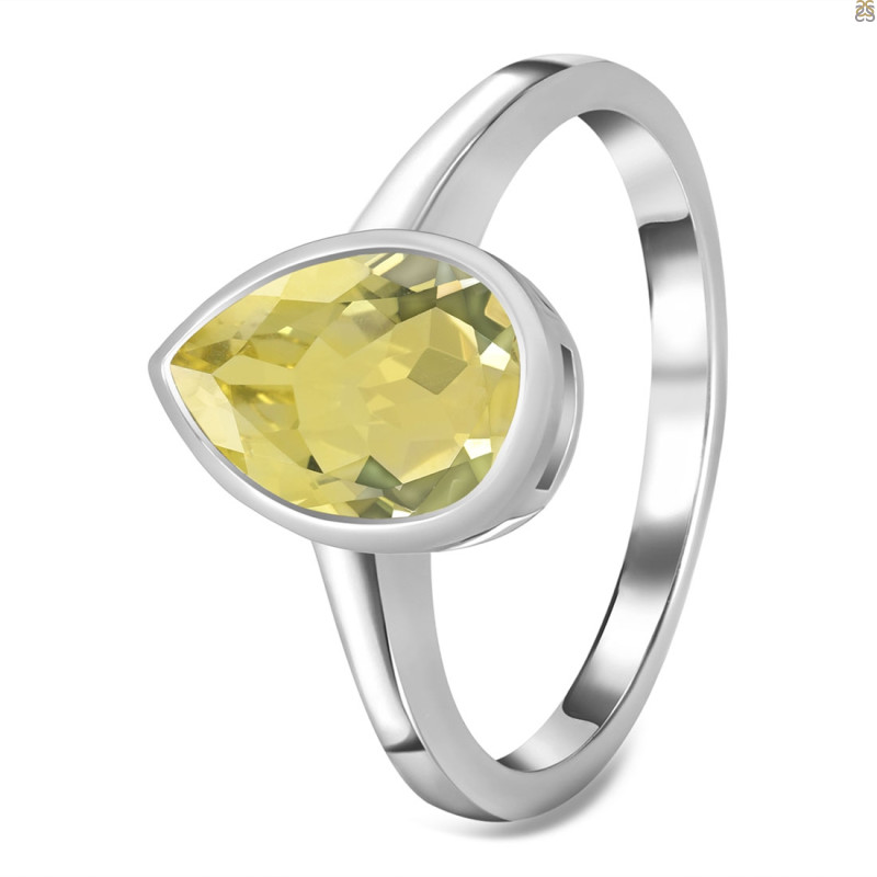 Lemon Quartz Ring
