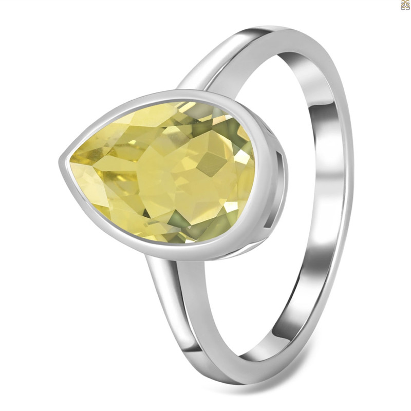 Lemon Quartz Ring