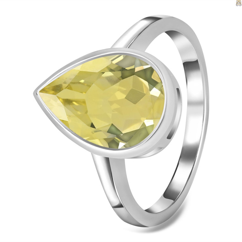 Lemon Quartz Ring