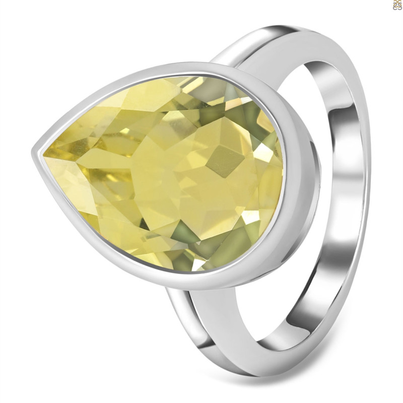 Lemon Quartz Ring