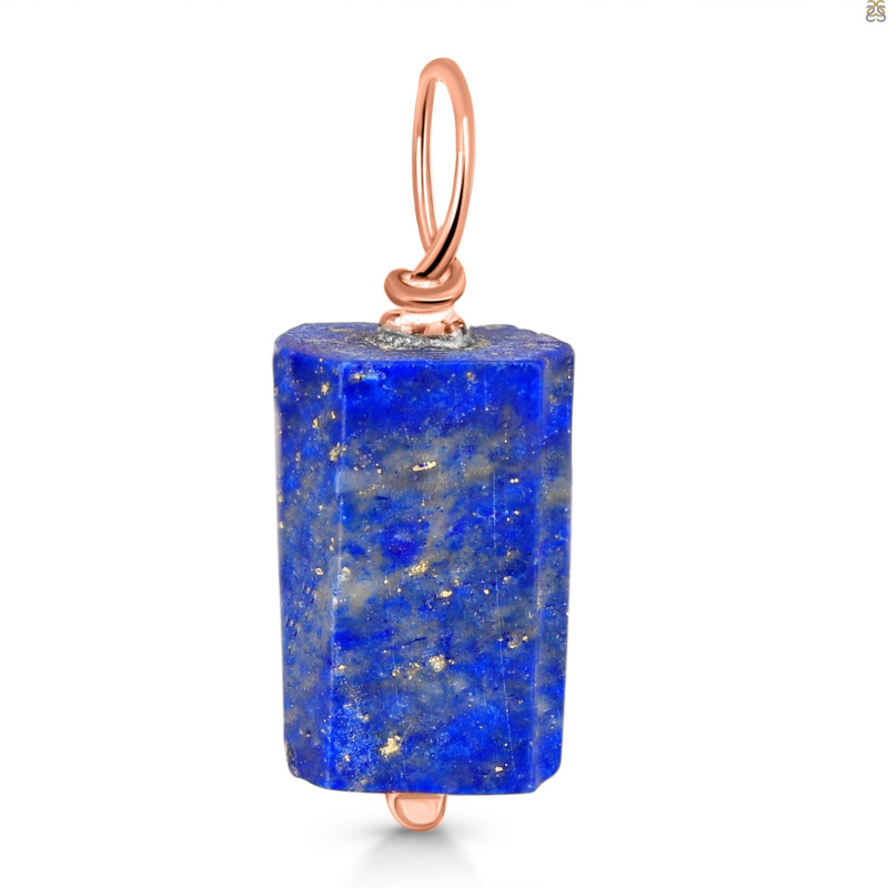 Lapis Raw Crystal Drill Pendant LLP-RCYP-7