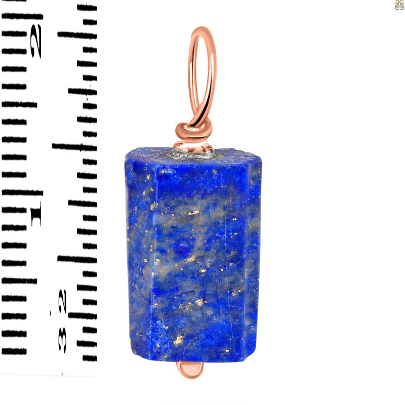 Lapis Raw Crystal Drill Pendant LLP-RCYP-7