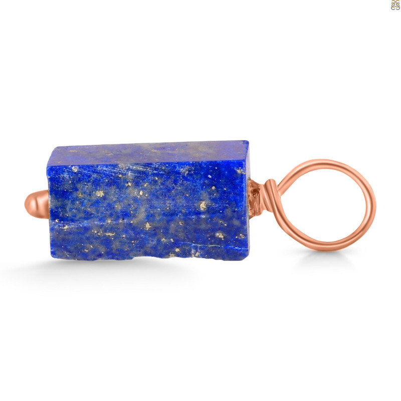 Lapis Raw Crystal Drill Pendant LLP-RCYP-7