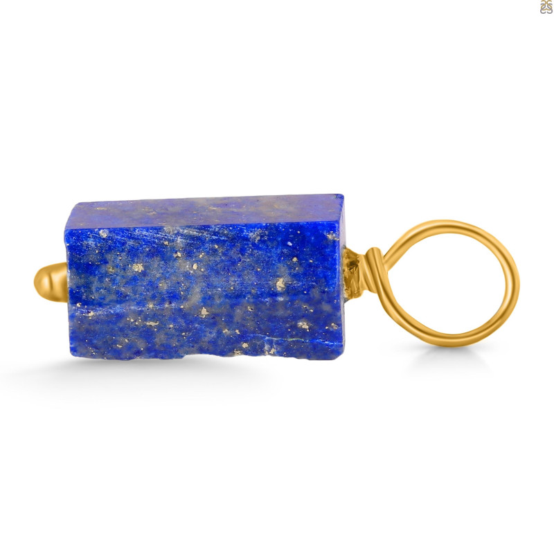 Lapis Raw Crystal Drill Pendant LLP-RCYP-7