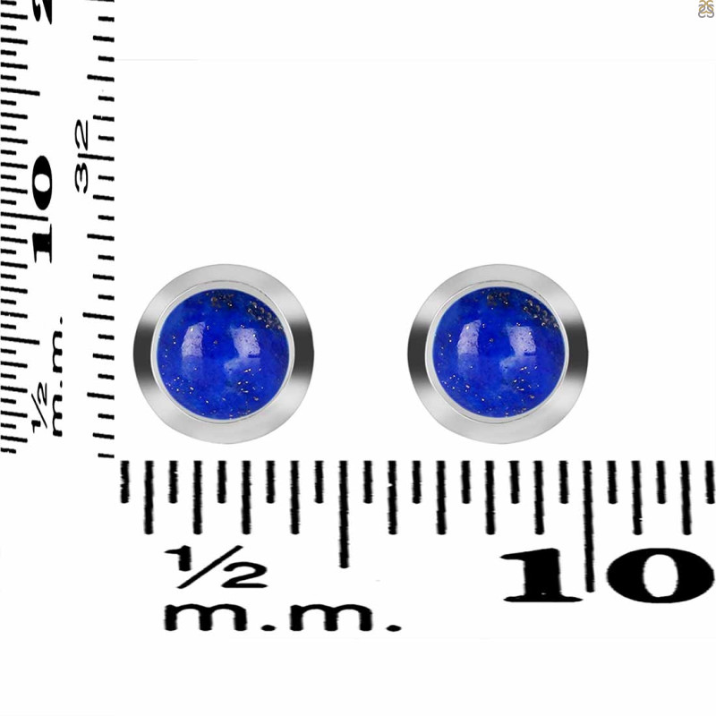 Lapis Stud Earring LLP-RDE-1072.