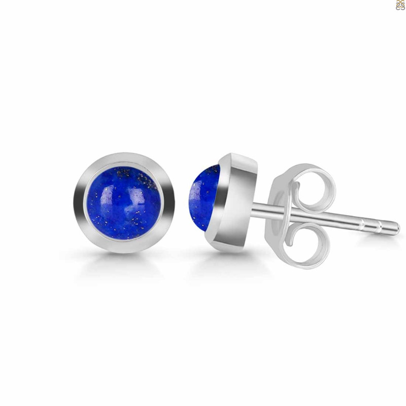 Lapis Stud Earring