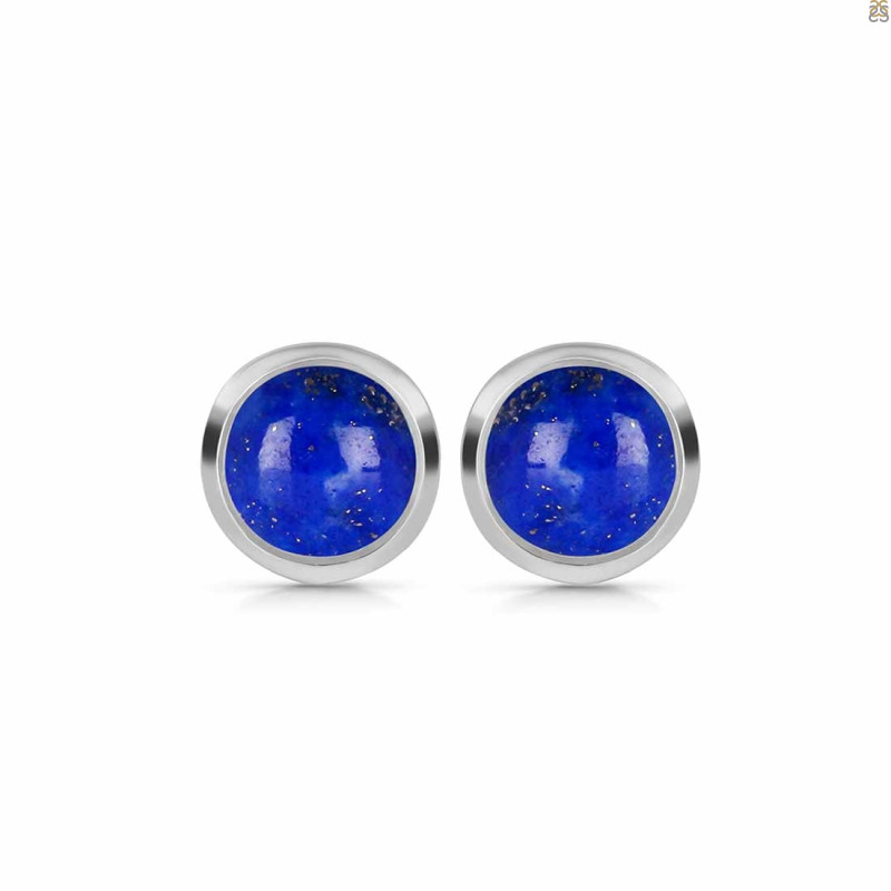 Lapis Stud Earring LLP-RDE-1073.