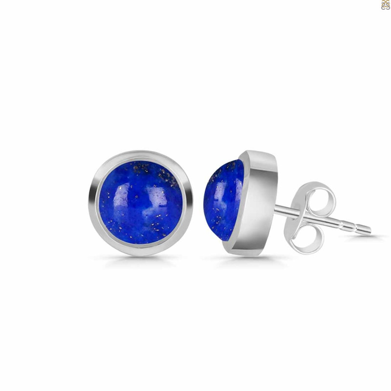 Lapis Stud Earring LLP-RDE-1073.