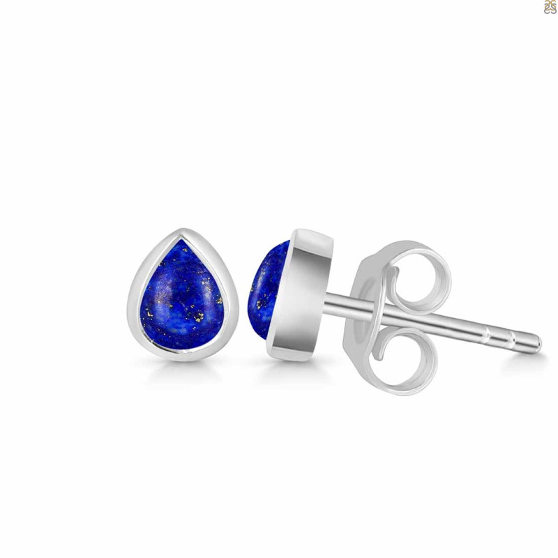 Lapis Stud Earring