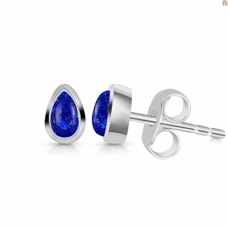 Lapis Stud Earring
