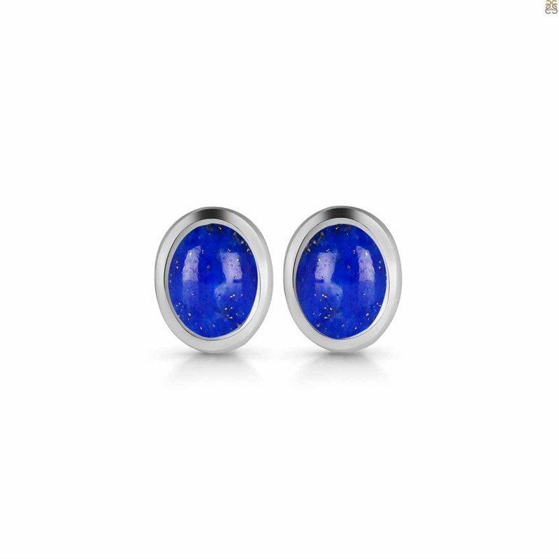 Lapis Stud Earring LLP-RDE-1107.