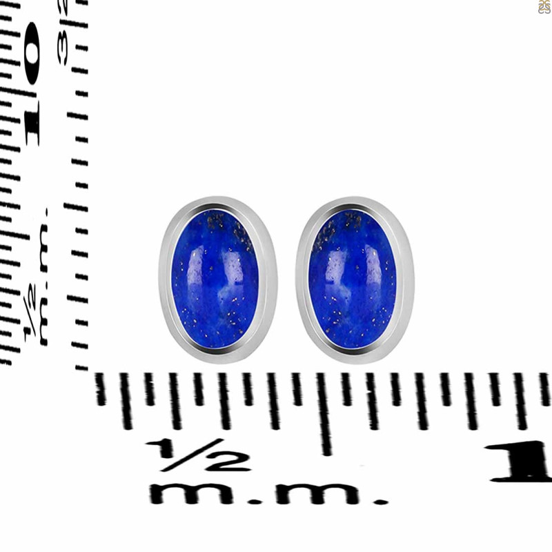Lapis Stud Earring LLP-RDE-1108.