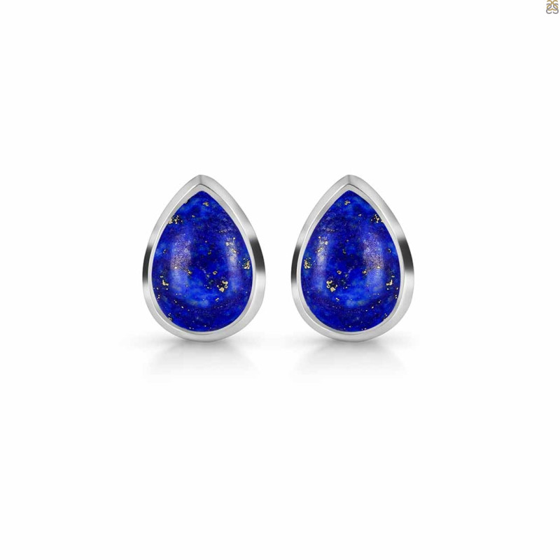 Lapis Stud Earring LLP-RDE-1110.
