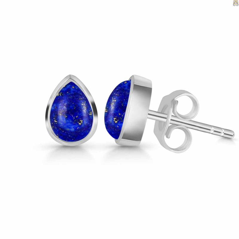 Lapis Stud Earring
