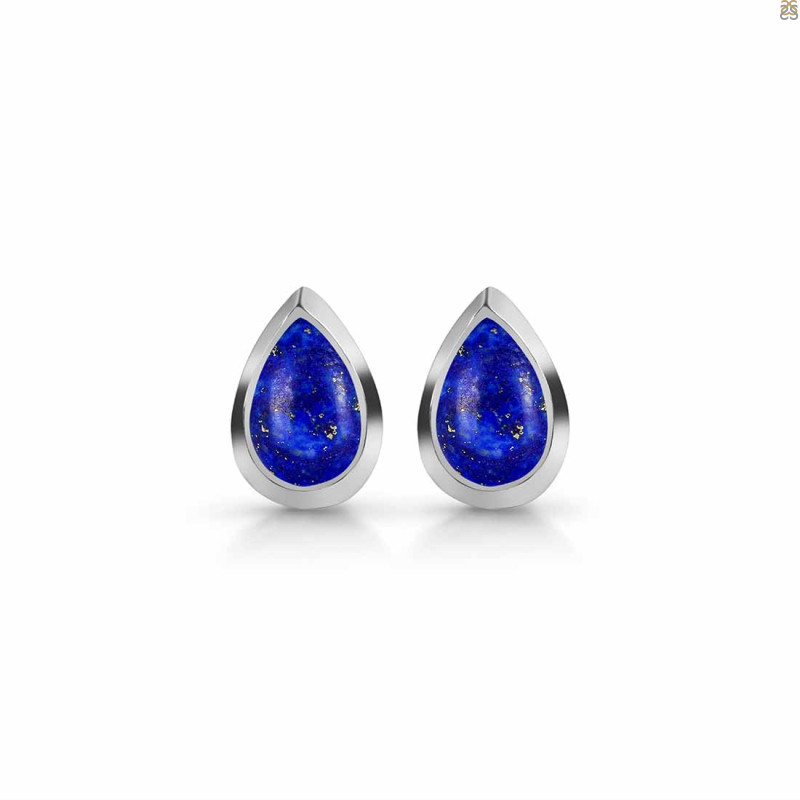 Lapis Stud Earring LLP-RDE-1111.