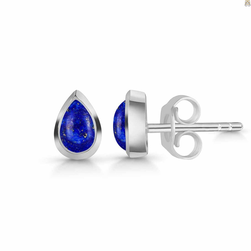 Lapis Stud Earring