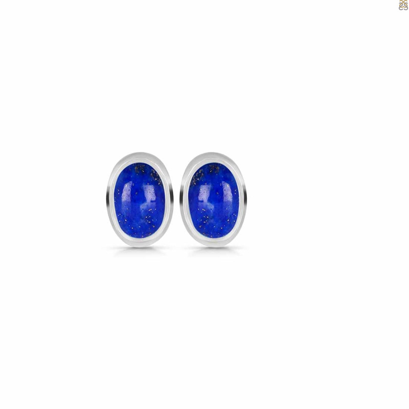 Lapis Stud Earring LLP-RDE-1112.