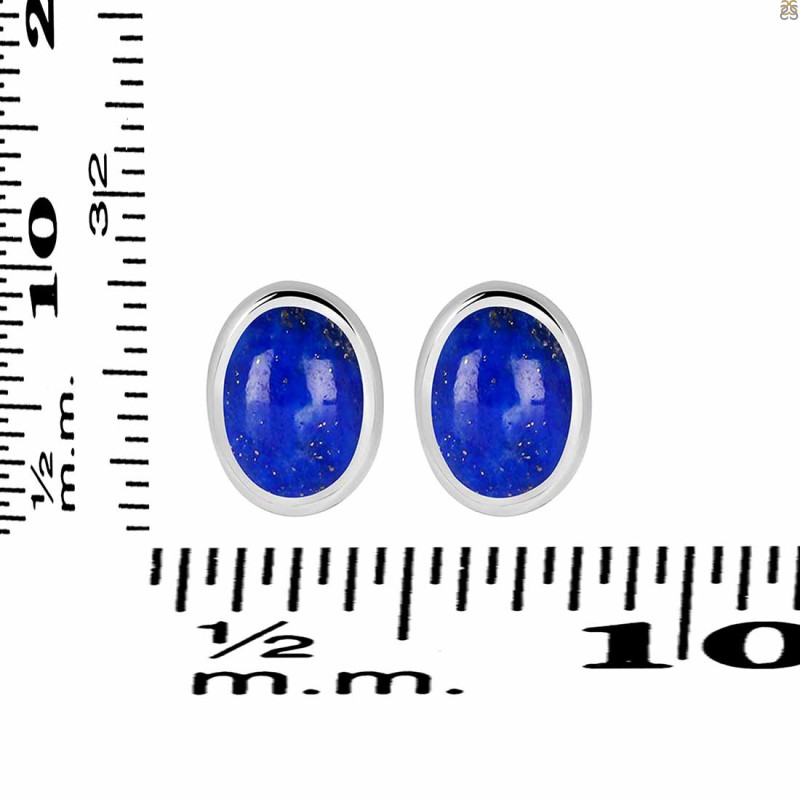 Lapis Stud Earring LLP-RDE-1113.