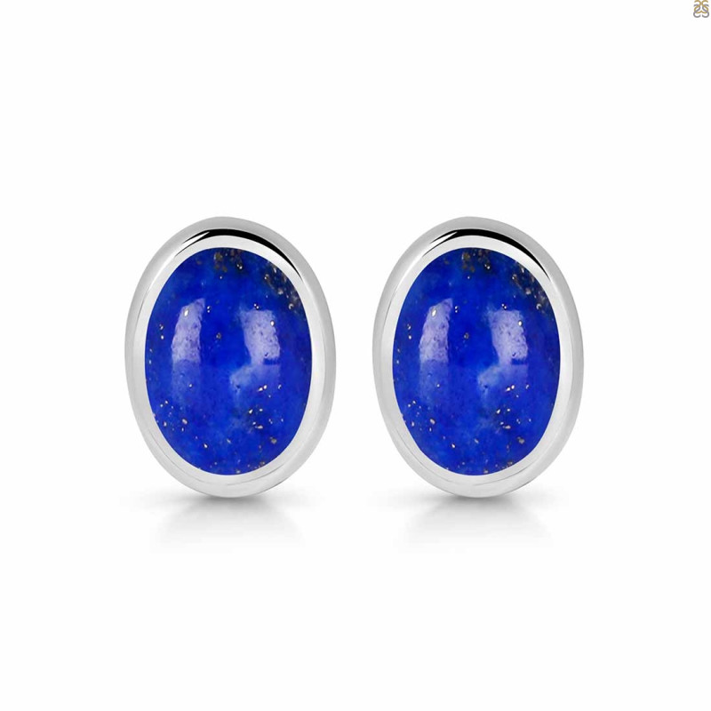 Lapis Stud Earring LLP-RDE-1113.