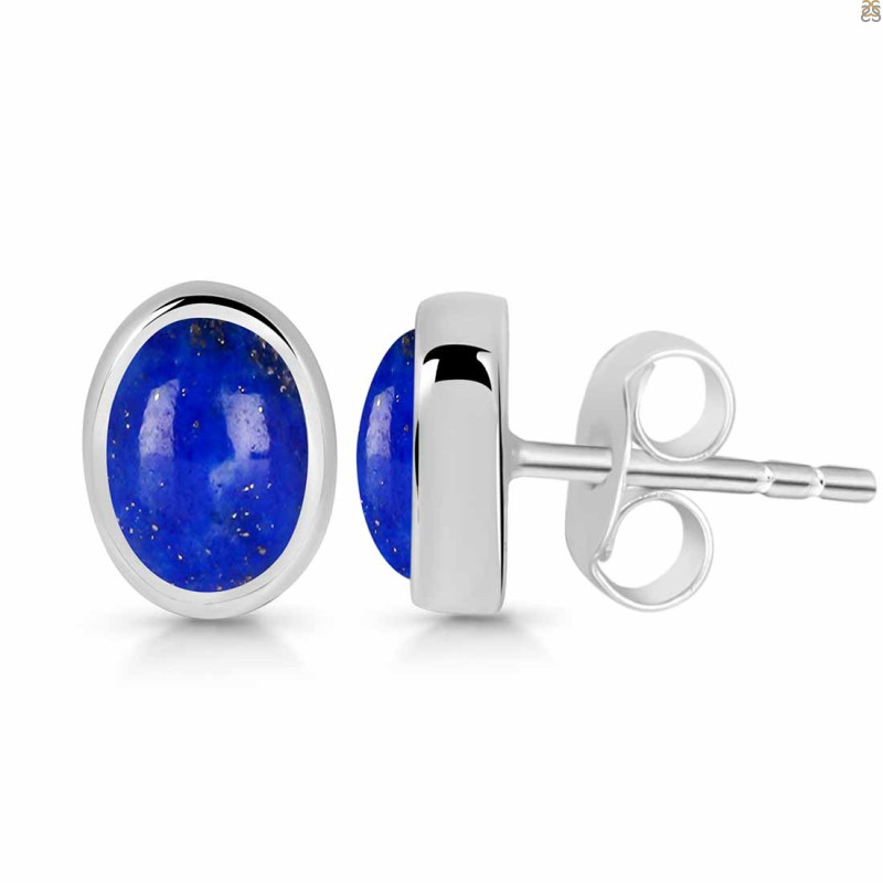 Lapis Stud Earring