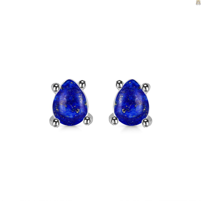 Lapis Stud Earring LLP-RDE-1114.