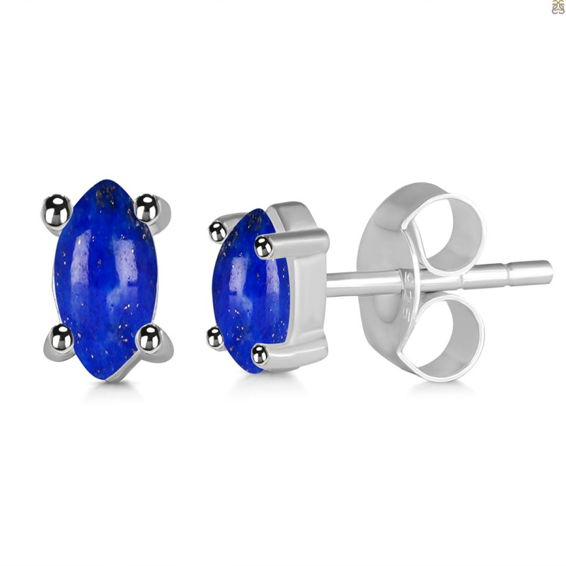 Lapis Stud Earring