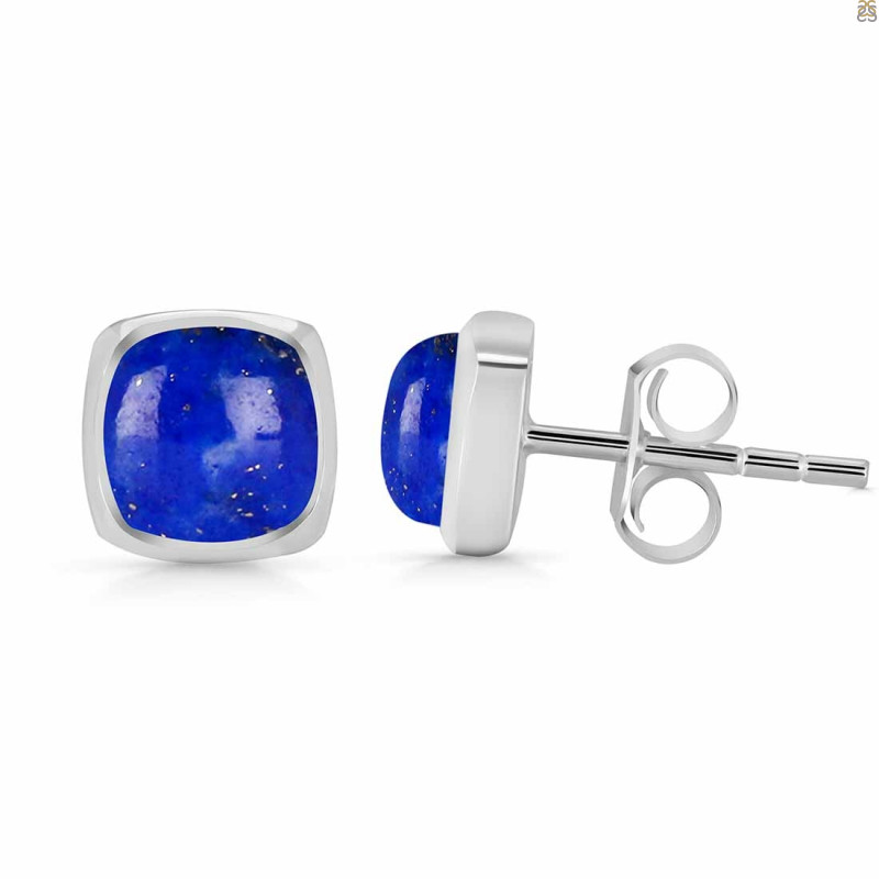 Lapis Stud Earring