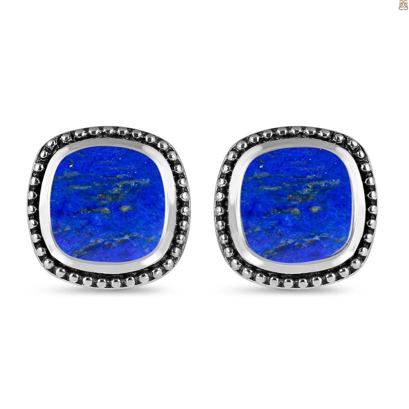 Lapis Stud Earring LLP-RDE-115.