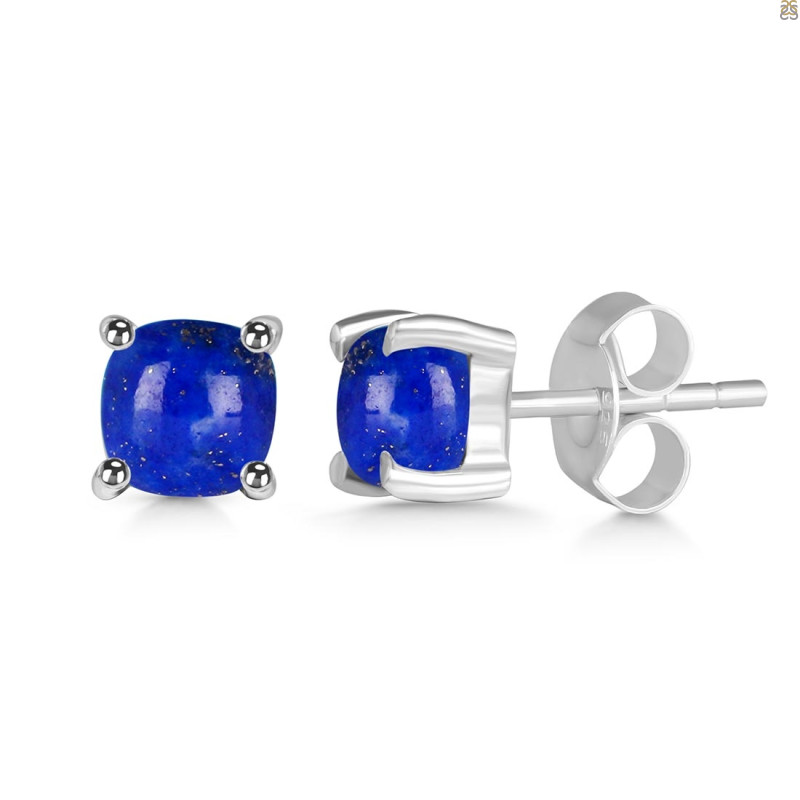 Lapis Stud Earring LLP-RDE-1161.
