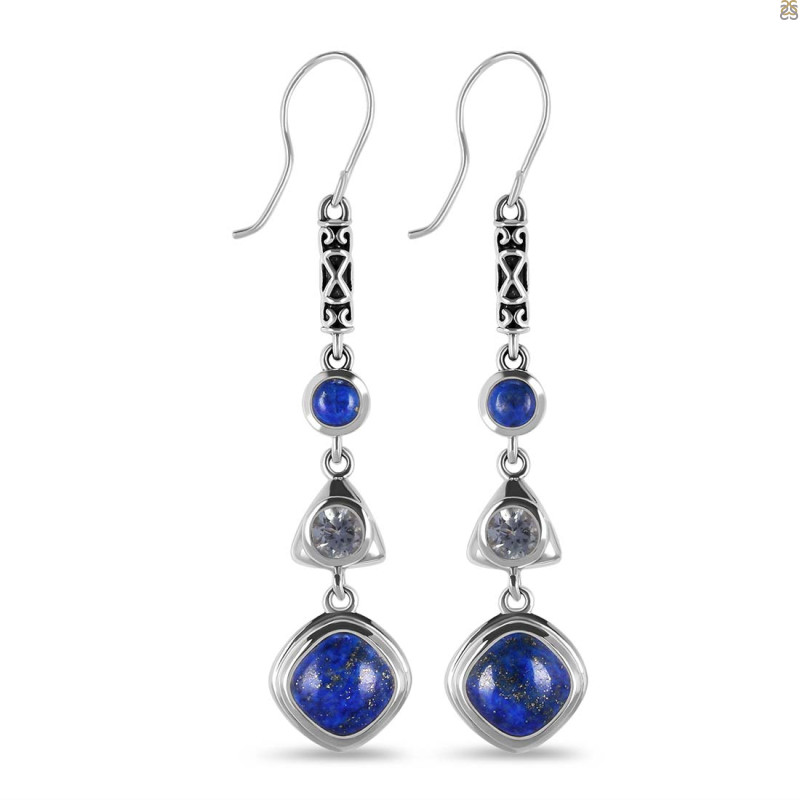 Lapis & Blue Topaz Earring