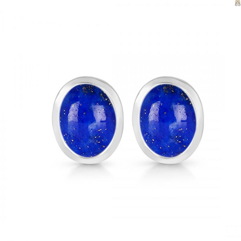 Lapis Stud Earring LLP-RDE-1256.