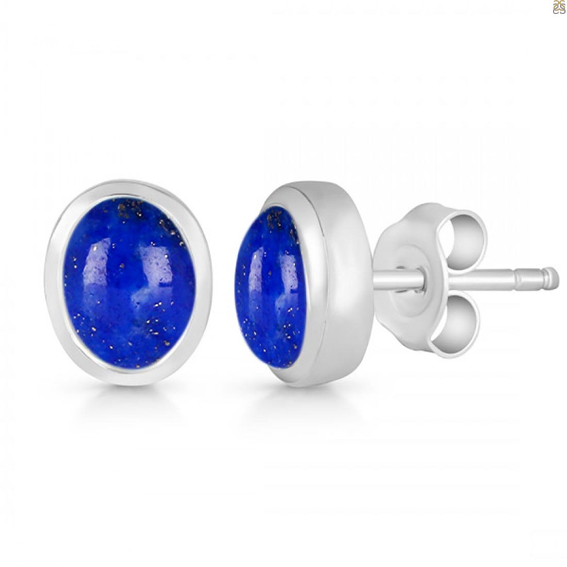 Lapis Stud Earring