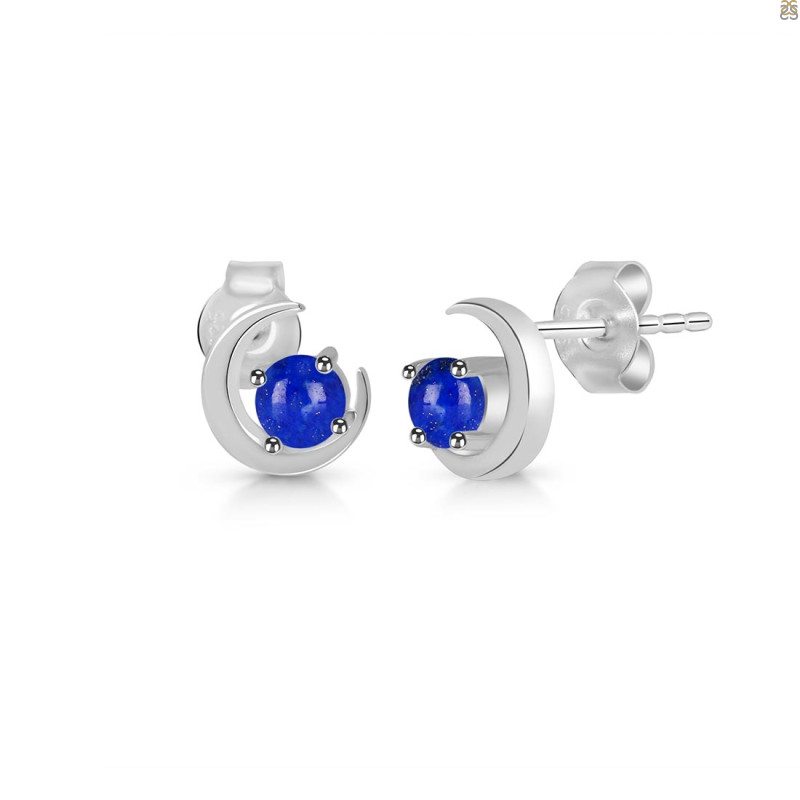 Lapis Stud Earring 