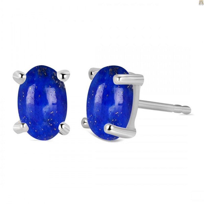 Lapis Stud Earring