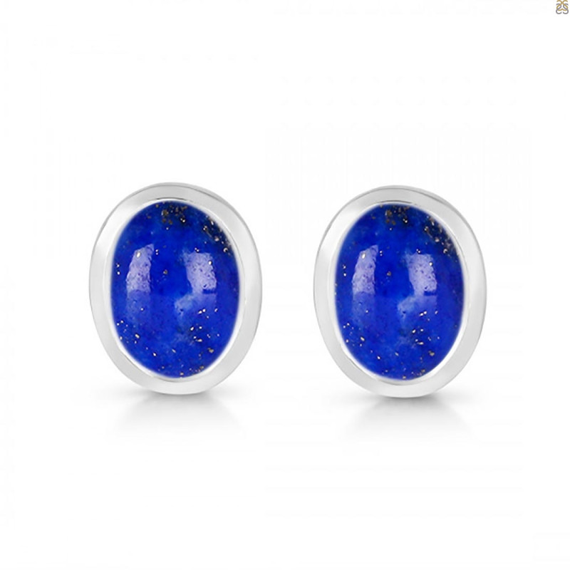 Lapis Stud Earring LLP-RDE-1377.