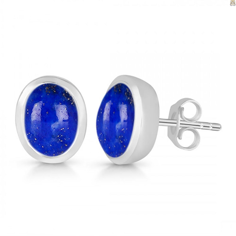 Lapis Stud Earring