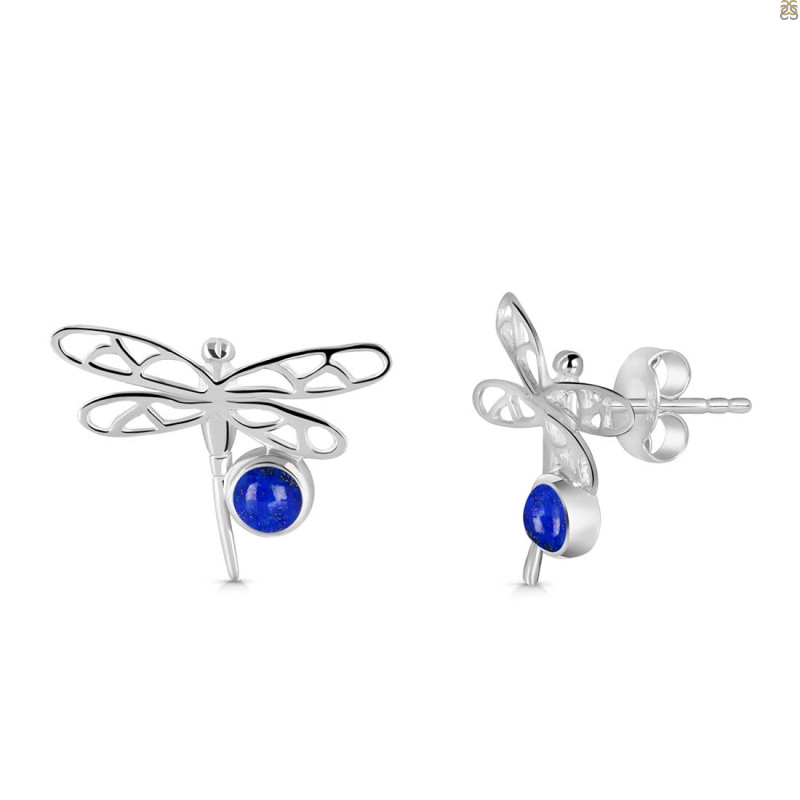 Lapis Stud Earring