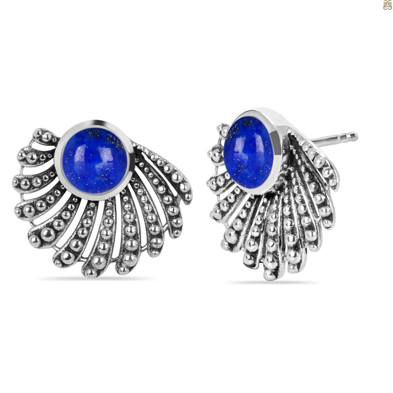 Lapis Stud Earring