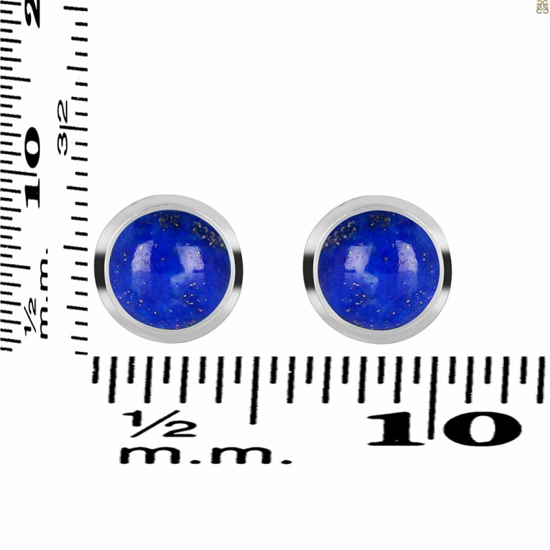 Lapis Stud Earring LLP-RDE-724.