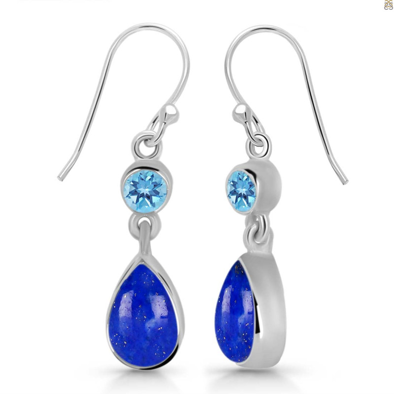 Lapis & Blue Topaz Earring