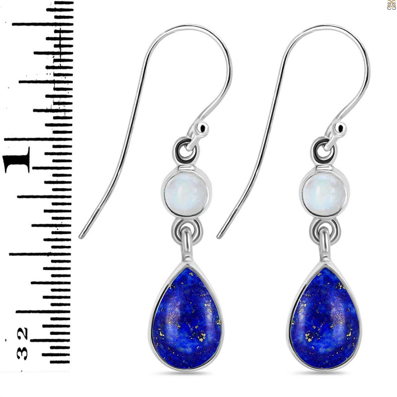 Lapis & Moonstone Earring LLP-RDE-801.