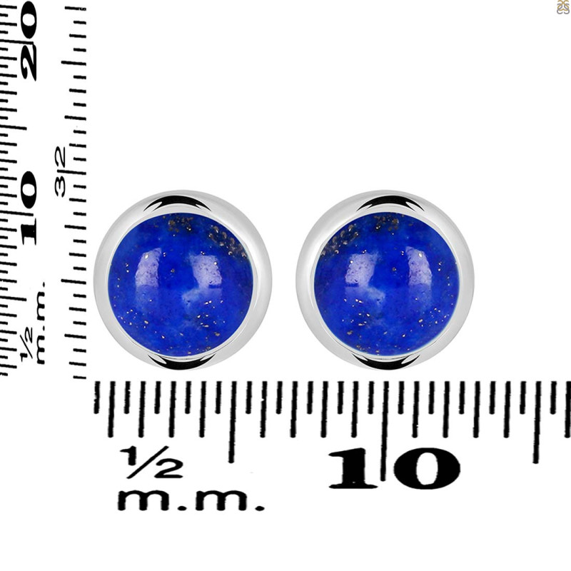 Lapis Stud Earring LLP-RDE-992.