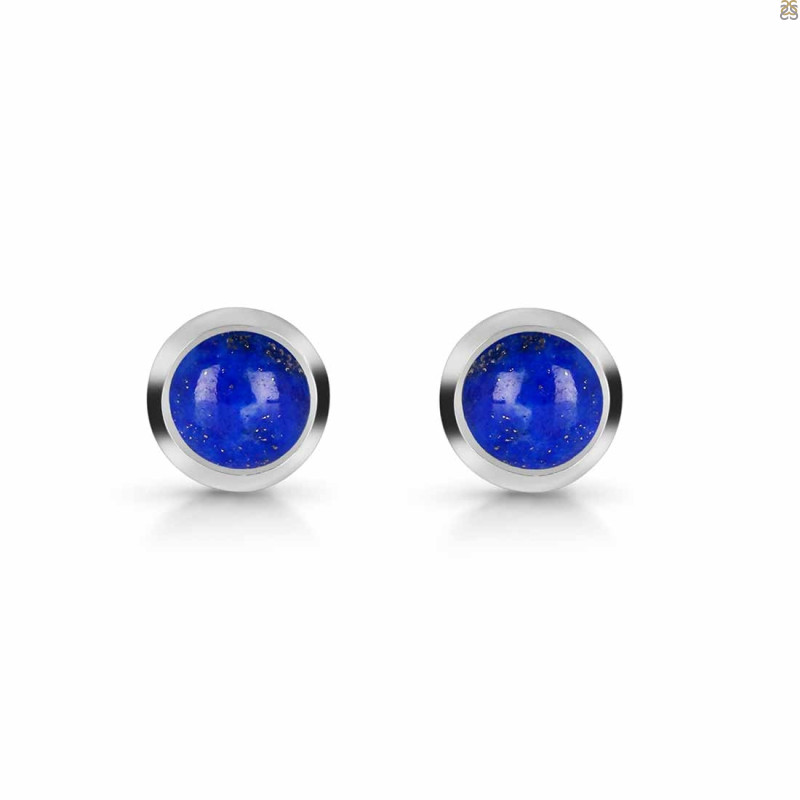 Lapis Stud Earring LLP-RDE-993.