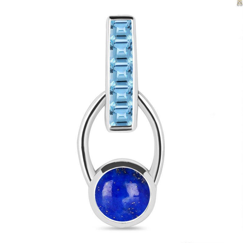 Lapis & Blue Topaz Pendant LLP-RDP-46.