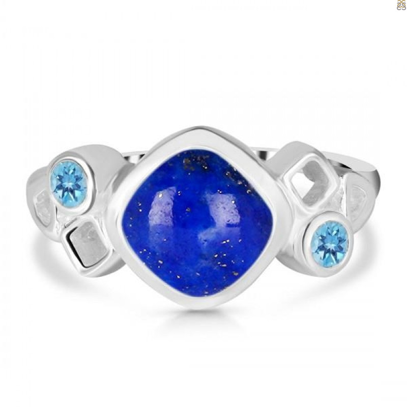 Lapis & Blue Topaz Ring LLP-RDR-122.