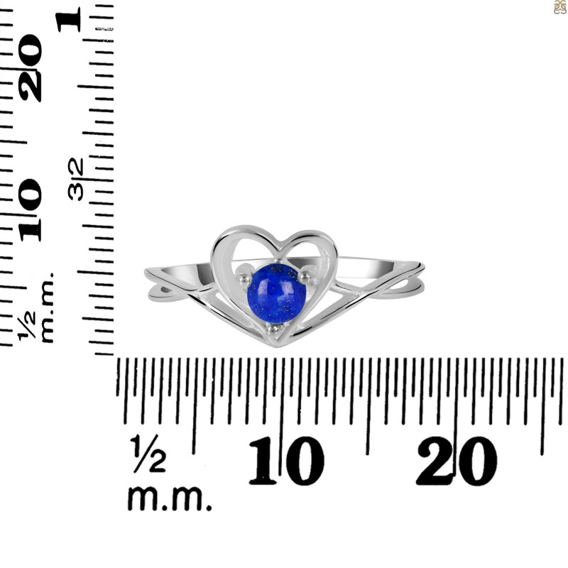 Lapis Heart Ring LLP-RDR-1519.