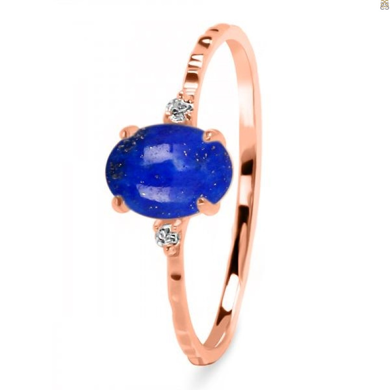 Lapis & White Topaz Ring LLP-RDR-1938-A.