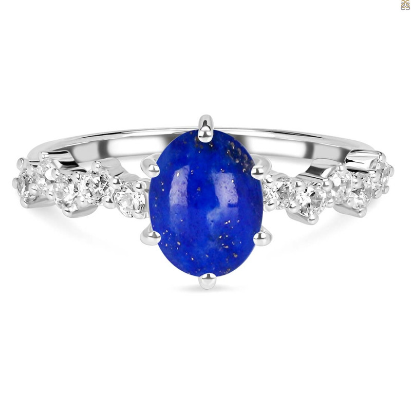  Lapis & White Topaz Ring LLP-RDR-2241.